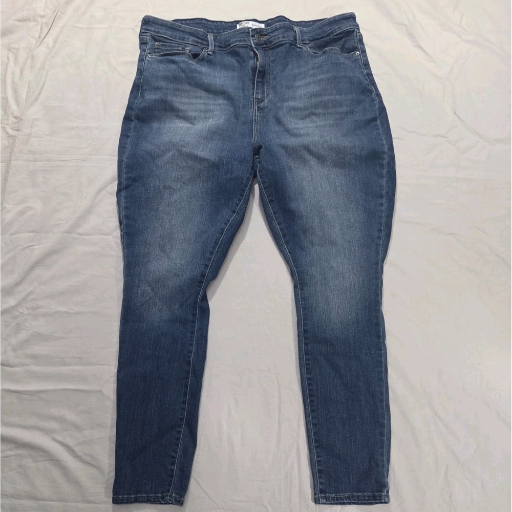 Levi Strauss Signature Gold Mid Rise Skinny Jean Men's 35x30 (Fits 36x28)‎